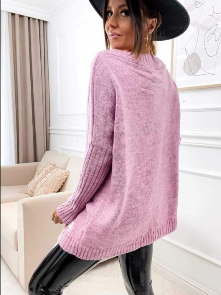 Jumper tunic ribbed sleeves