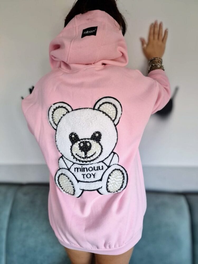 Teddy bear clearance pastel hoodie