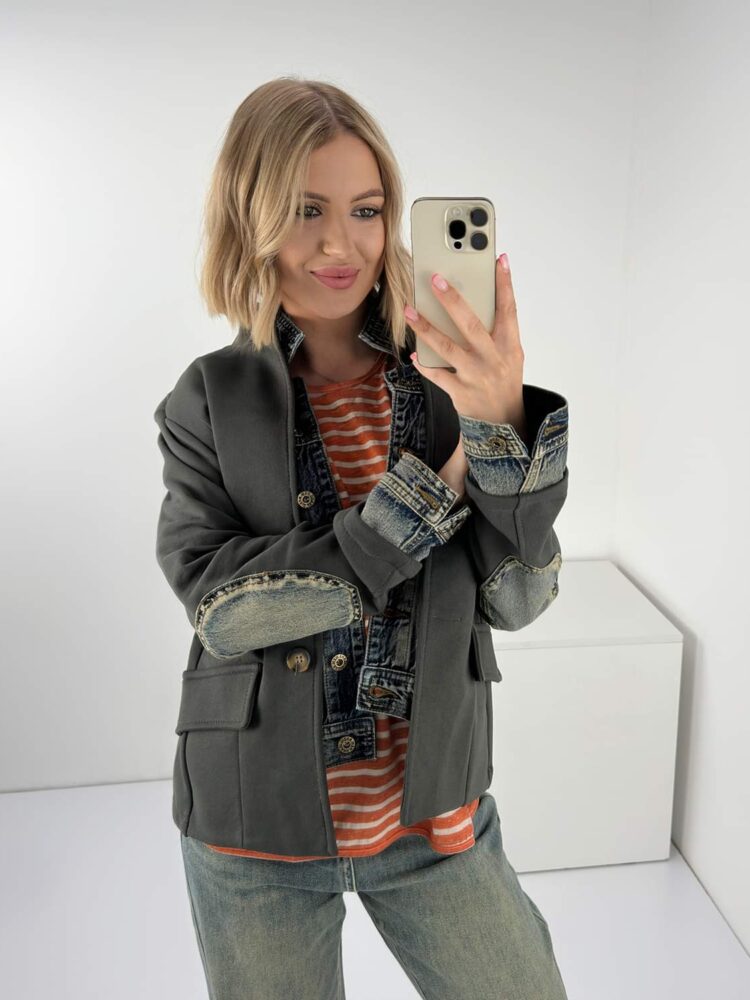 Tracksuit jacket combined with jacket unique