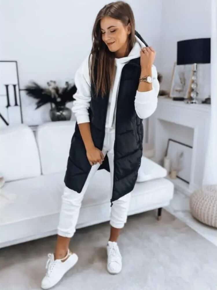 Winter matte quilted waistcoat