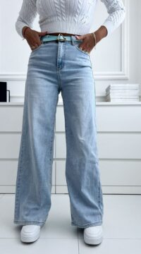 M. Sara seamed jeans with belt