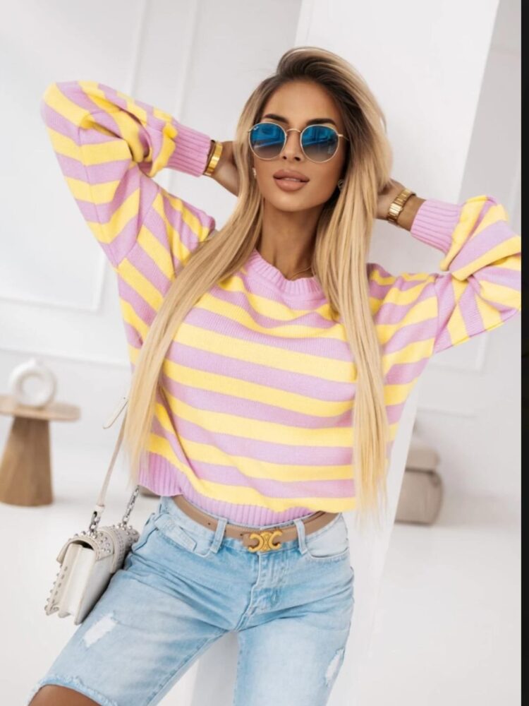 Spring striped jumper