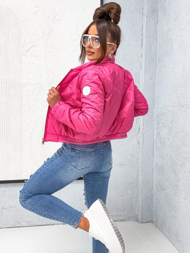 Spring bomber jacket logoed welt