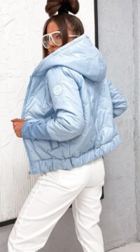 Spring bomber jacket with hood