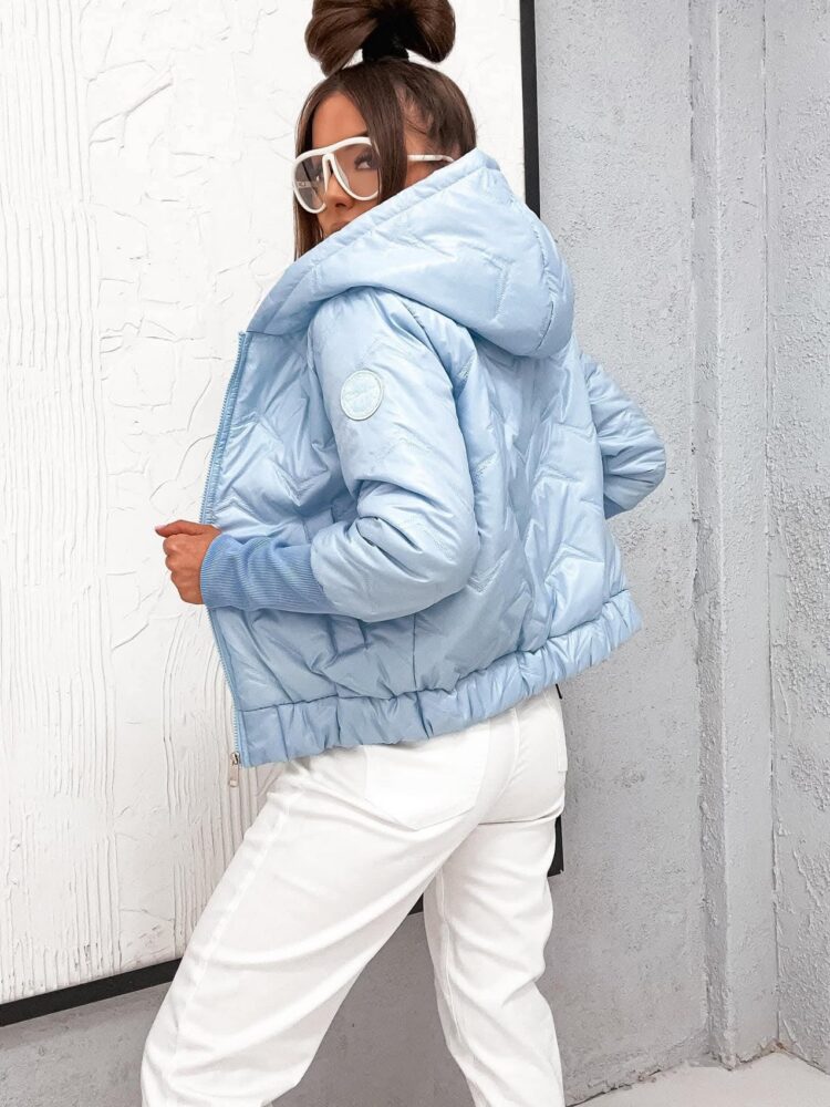 Spring bomber jacket with hood