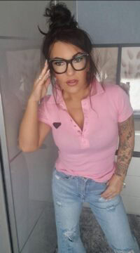 Polo blouse with collar