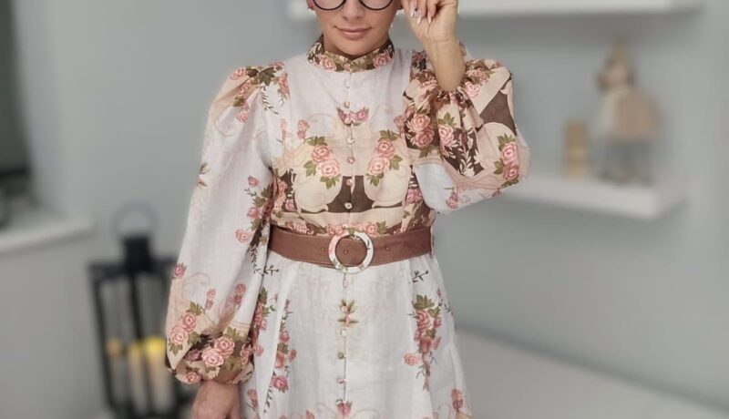 Feminine floral dress
