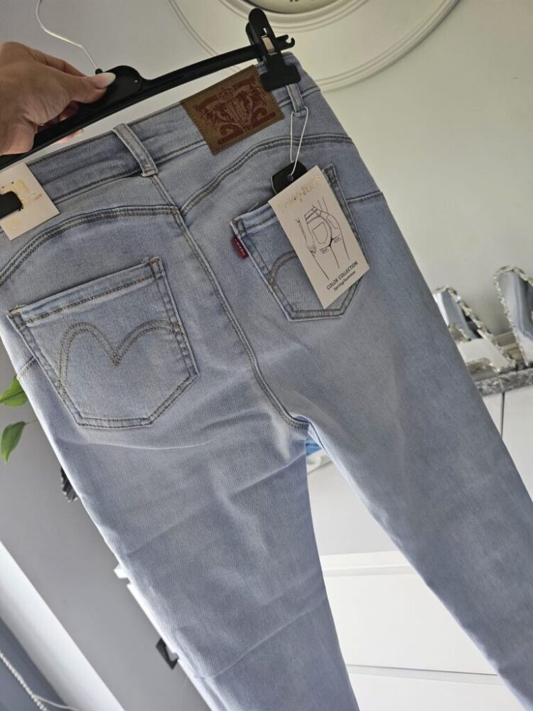 Jeansy Push Up stylizowane na Levis Skinny - Image 8
