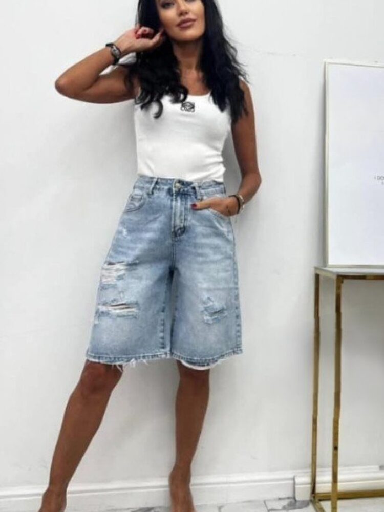 M.Sara denim bermudas