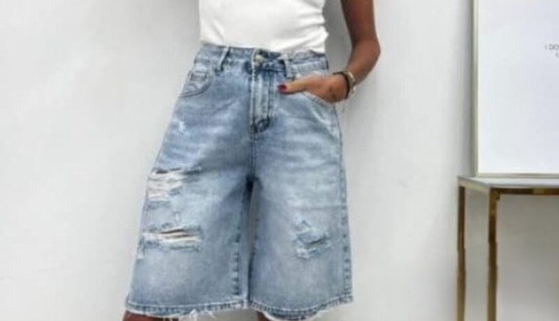 M.Sara denim bermudas