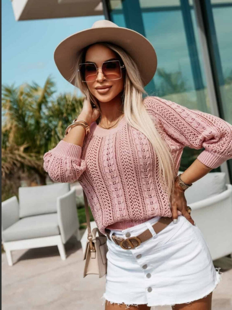 Openwork spring jumper