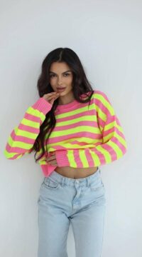 Spring striped jumper