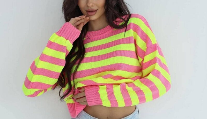 Spring striped jumper