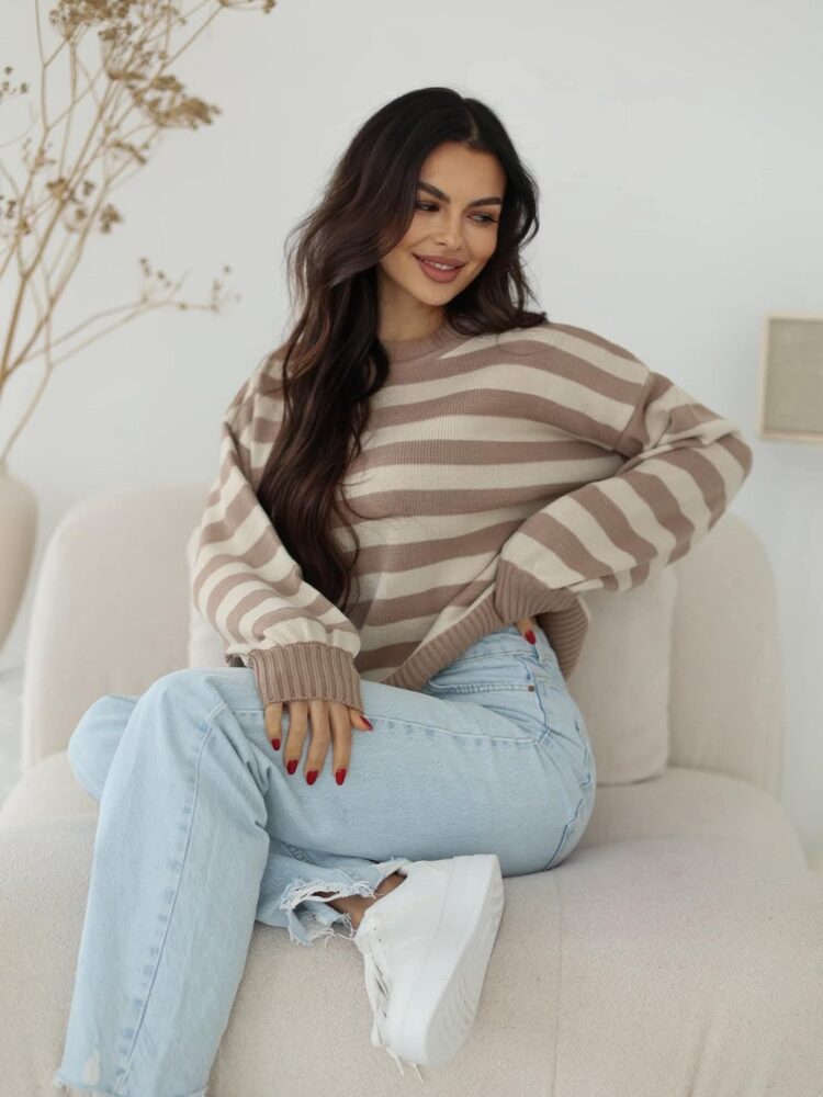 Spring striped jumper