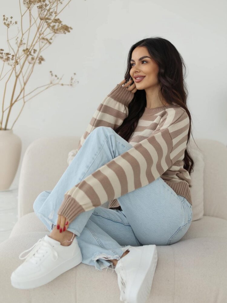 Spring striped jumper