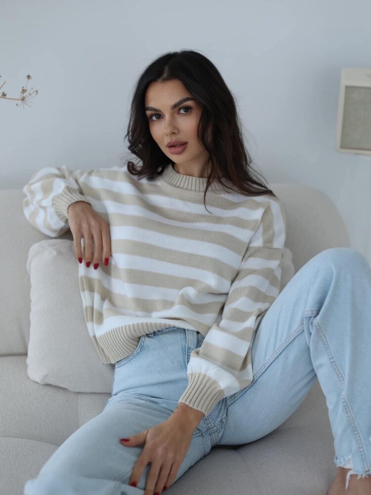Spring striped jumper