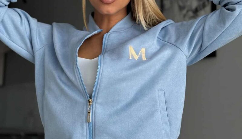 Suede bomber jacket