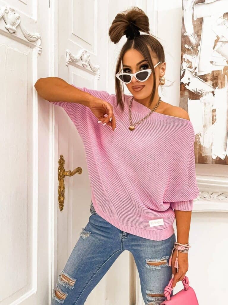 Sweter z krótkim rękawem - obrazek 8
