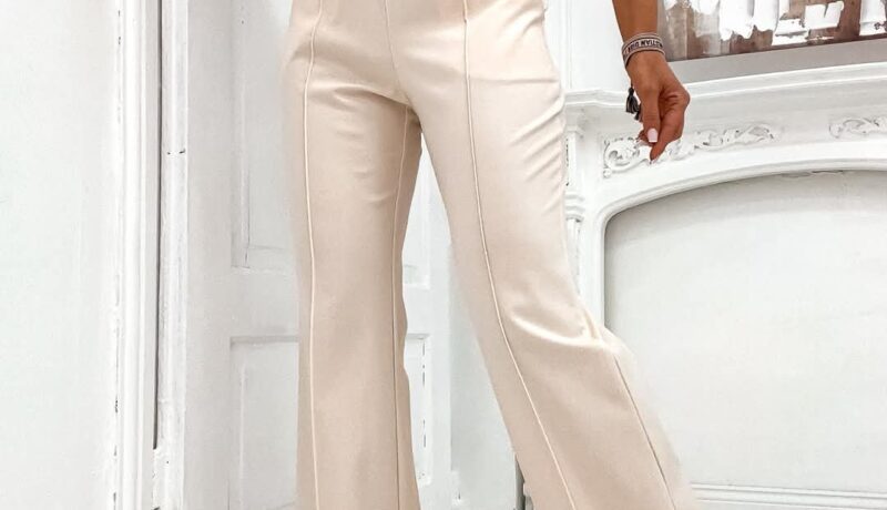Chambray trousers with halter neck and pockets from SH