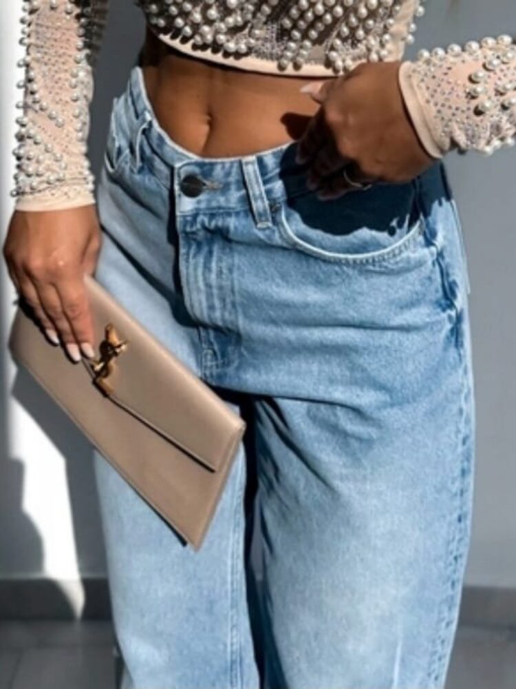 Seamless jeans soft stretch denim