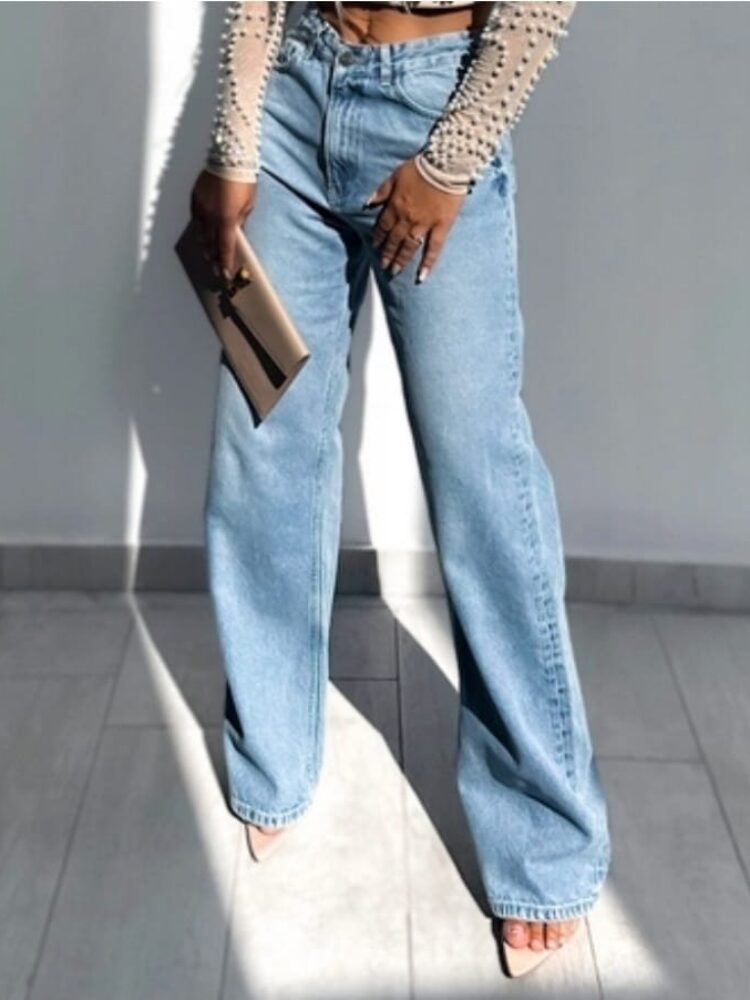 Seamless jeans soft stretch denim