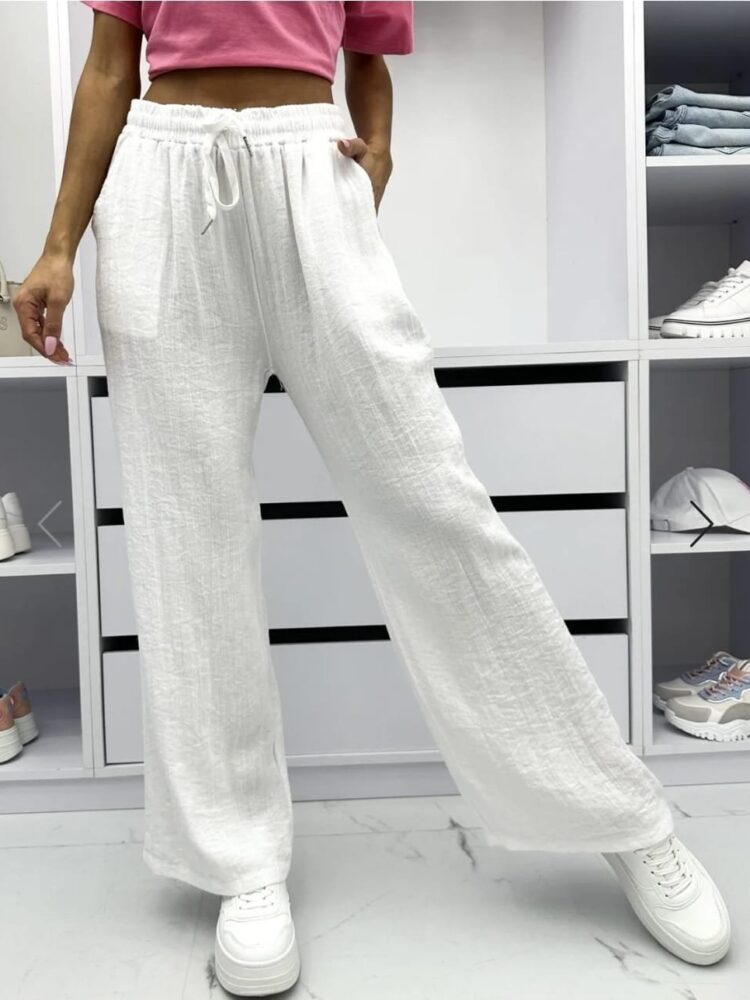 Summer trousers with elastic band from M.Sara