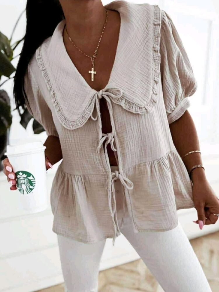 Blouse bedspread cotton muslin