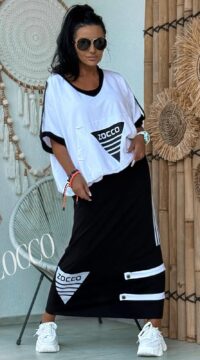 Skirt and blouse set Zocco black