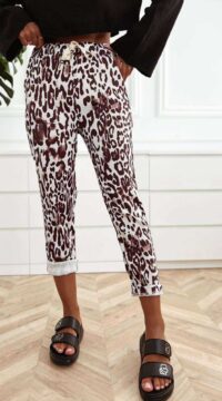 Panther viscose sports trousers