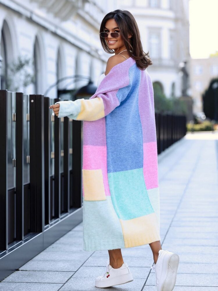 Multicolour cardigan squares