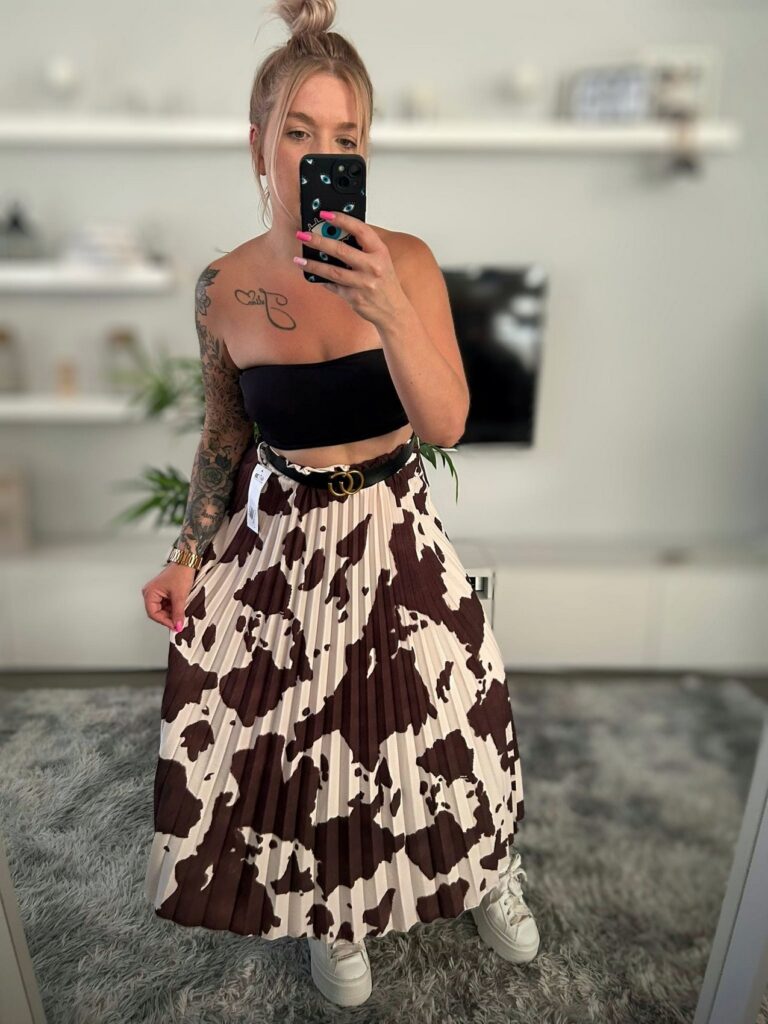 Spódnica plisowana oreo zebra - Image 7