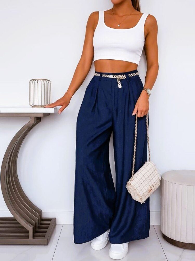 Wide-legged skirt