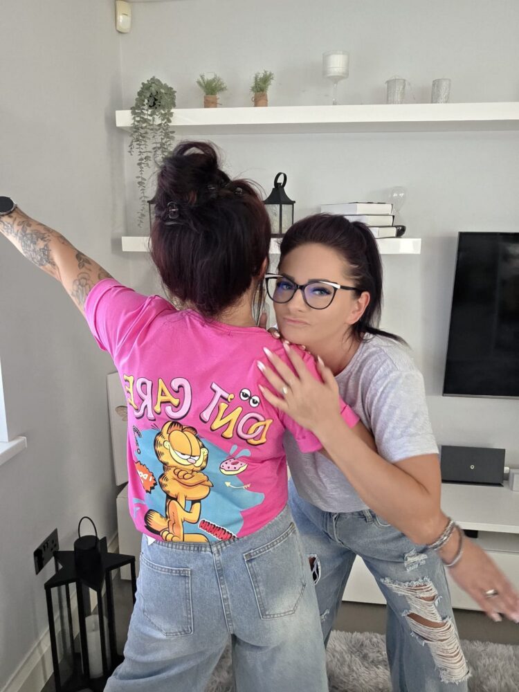 T shirt Garfield pink