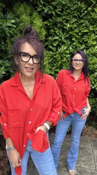 Shirt like a tunic muslin cotton