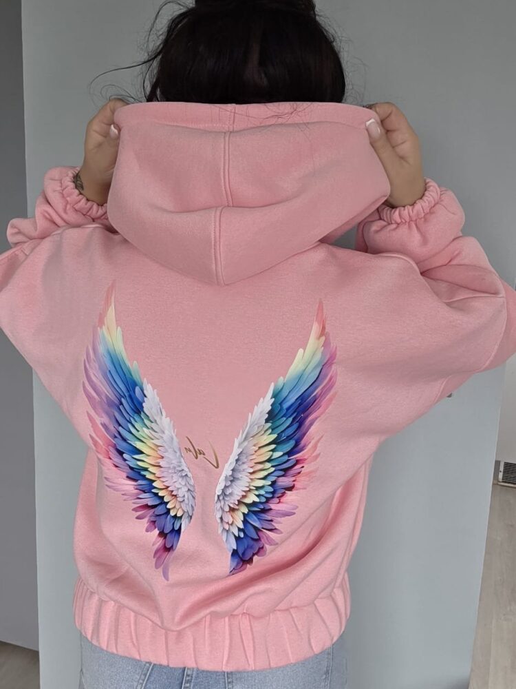 Bluza LaLu na suwak dwa kolory skrzydeł - Image 8