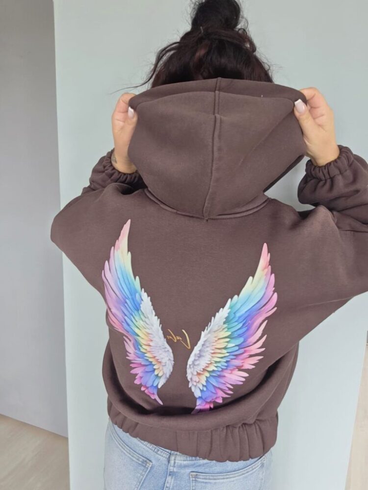 Bluza LaLu na suwak dwa kolory skrzydeł - Image 3