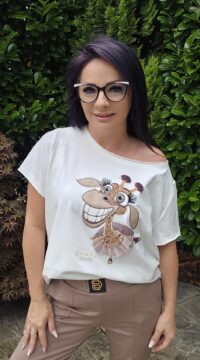 Bluzka 3D zdobiona żyrafka