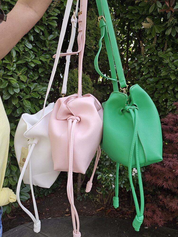 Drawstring bag in a bauble bag