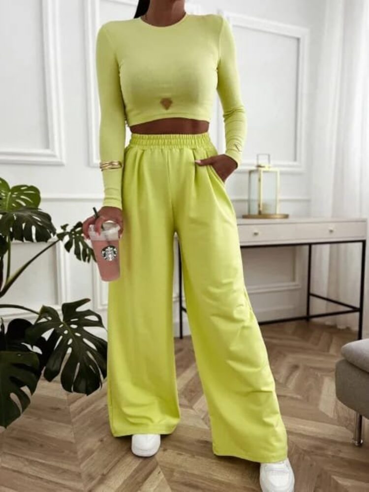 Komplet Fire Vibes spodnie i crop top