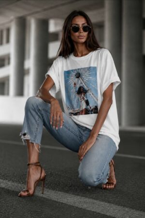 T shirt Ferris Wheel asymetryczny