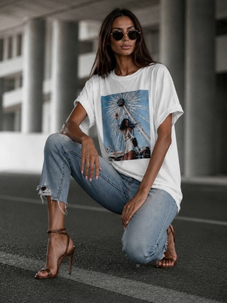 T shirt Ferris Wheel asymetryczny