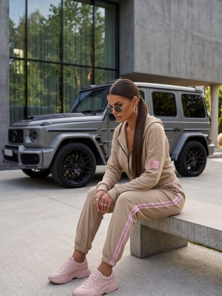 Laki hooded top and trousers set