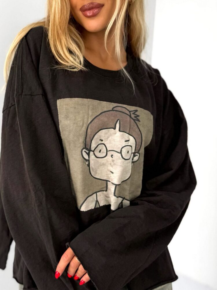 T-shirt, blouse, printed, streetwear