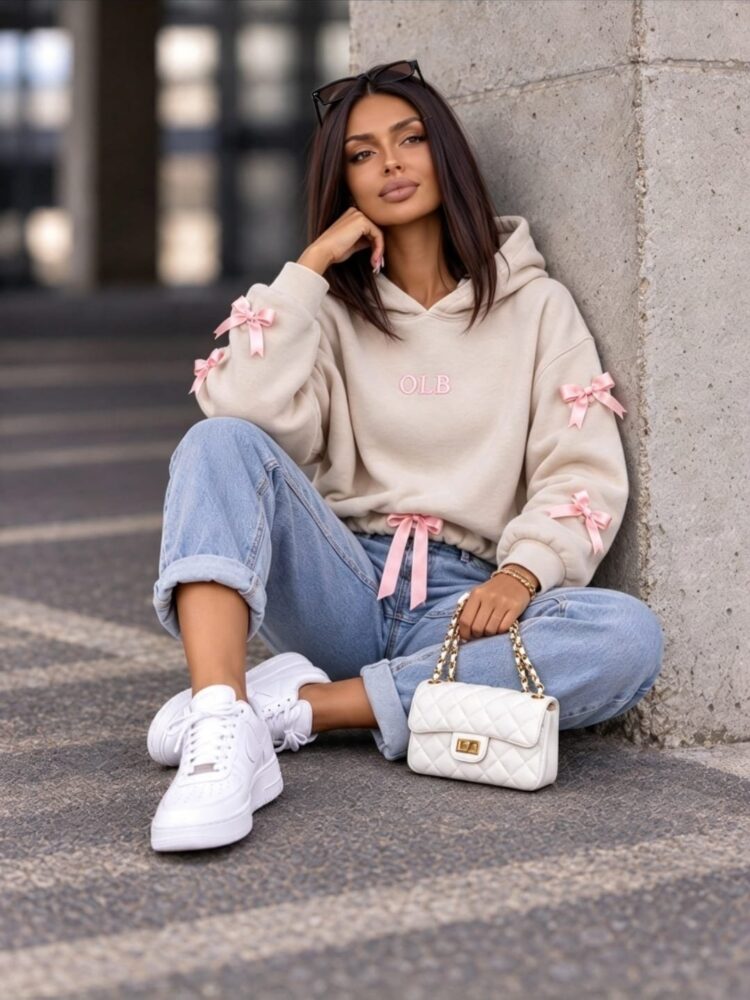 Bluza kokardki O'La Bianka
