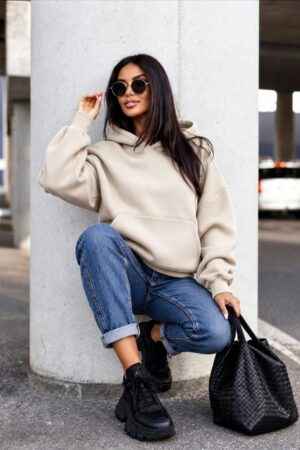 Ocieplana bluza kaptur regulowana