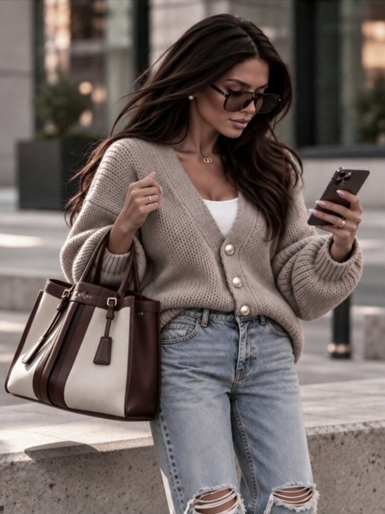 Sweter kardigan chmurka