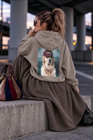 Bluza kaptur aplikacja na plecach